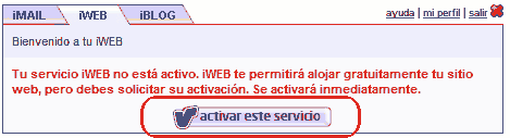 IESPANA WEB iespana web: